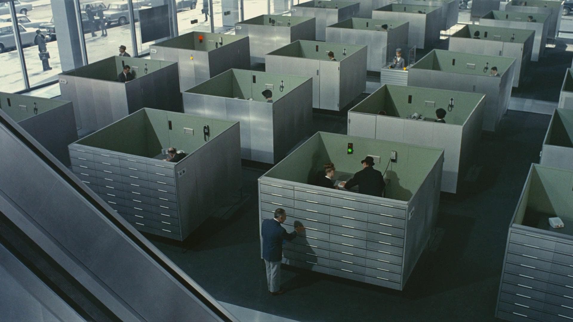 Fotograma de Playtime (1967), Jacques Tati.